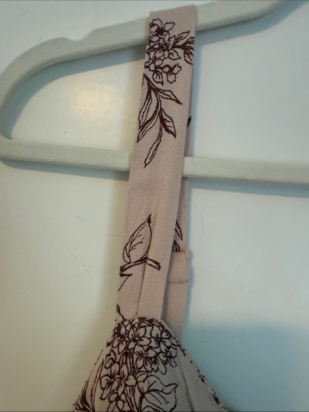 Old Navy Pink Midi Dress with Burgundy Floral Print - Picture 3 of 11
